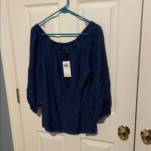 Ralph Lauren Deep Blue Blouse new with tags size medium